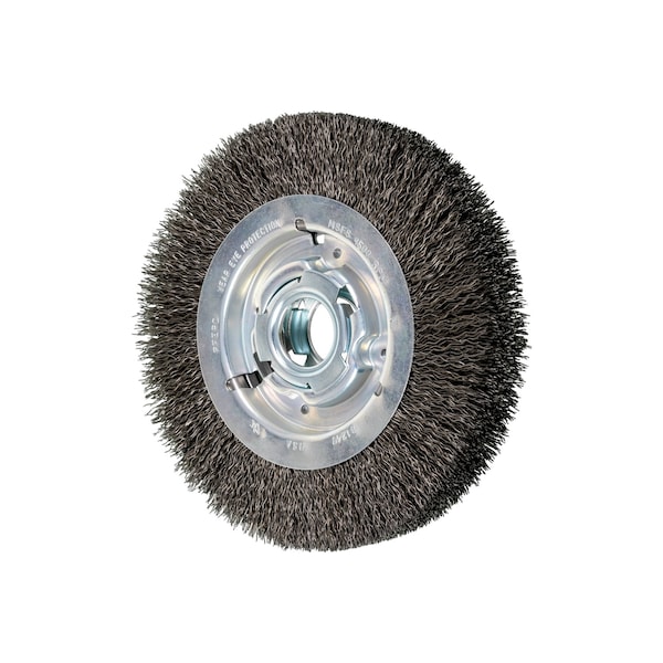 Pferd 8" Crimped Wire Wheel - Wide Face - .020 CS Wire, 2" Keyed A.H. 81249 - main